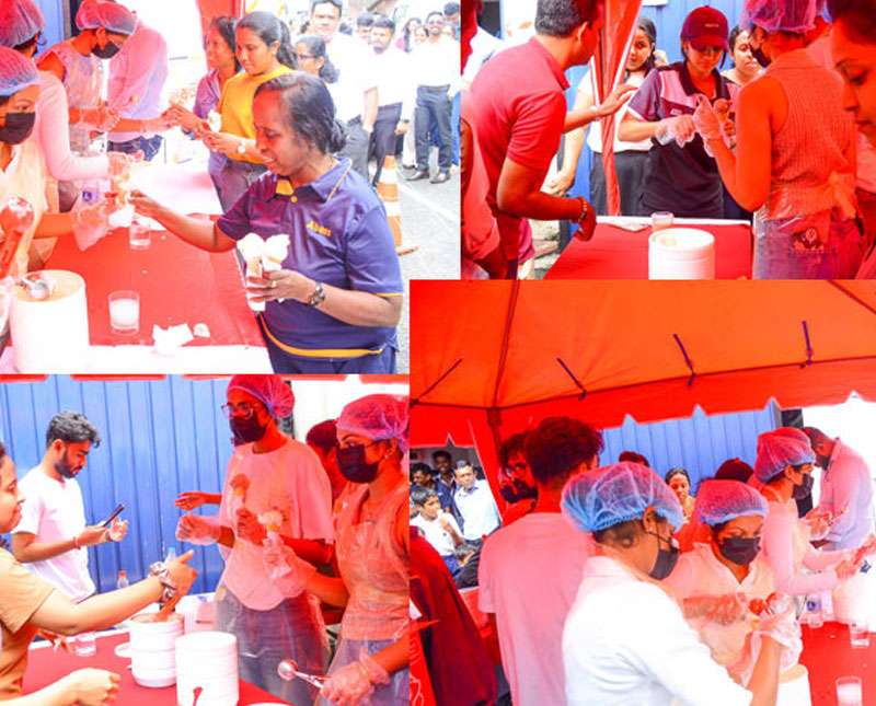 විජය සමාජ මාධ්‍ය අංශය සහ ඩිජිටල්  මාධ්‍ය එකමුතුවෙන් සංවිධානය කළ අයිස්ක්‍රීම් දන්සල