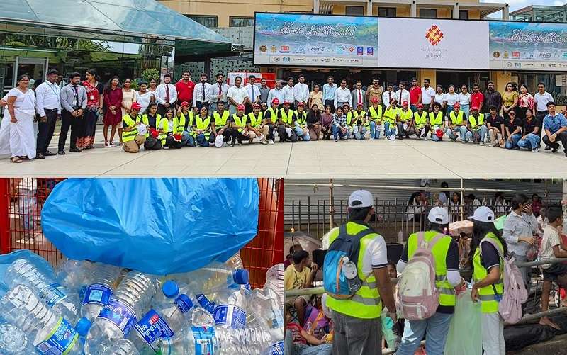 මහනුවර පෙරහැර ගමන් මාර්ගය PET බෝතල් 45,000කට එක්රැස් කෙරේ