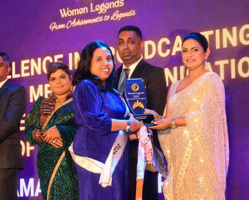 Legendary  Women of the Year 2025 Award for Pioneering  Leadership in Digital Media in Sri Lanka