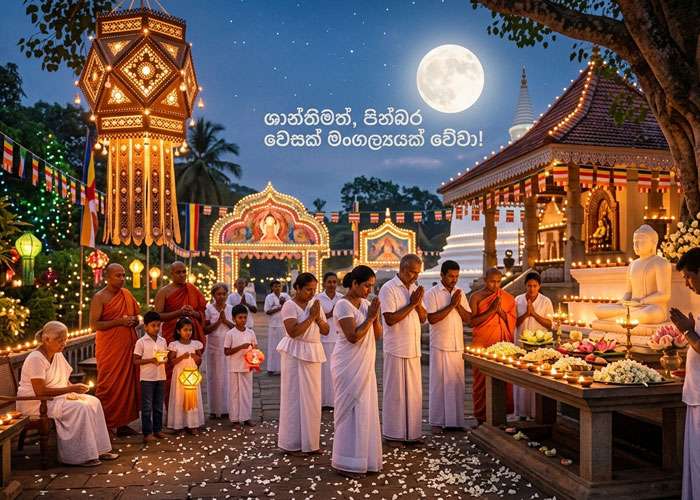 සිතට සැනසීම සහ ලොවට ආලෝකය රැගෙන ආ උතුම් වෙසක් මංගල්‍යය