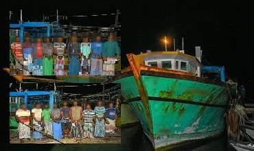Eighteen Indian fishermen held for poaching in Lankan waters