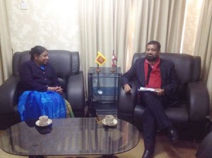 Sri Lanka's Ambassador to Nepal W Swarnalatha Perera, Bimalendra
