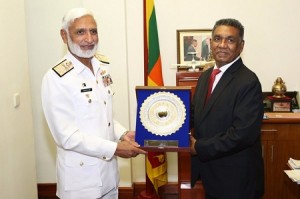Admiral Muhammad Zakaullah called on Secretary to the Ministry of Defence Eng. Karunasena Hettiarachchi